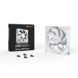Ventilador suplementario be quiet! Pure Wings 3 PWM 120mm 1600RPM ultra silencioso blanco