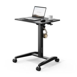 SENSE7 Escritorio Portátil Móvil con Ruedas 70x52 Negro