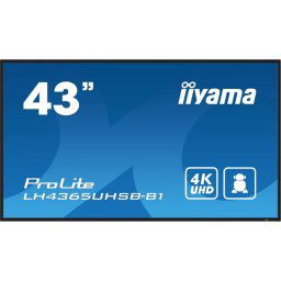 Pantalla profesional iiyama LH4365UHSB-B1 43″ 4K UHD 800 nits Android 11 Wifi 24/7