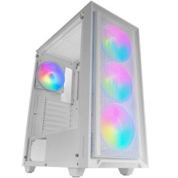 Mars Gaming MC-AIR Caja Gaming ATX 4x Ventiladores FRGB 12cm Frontal Mesh Cristal Templado Blanco