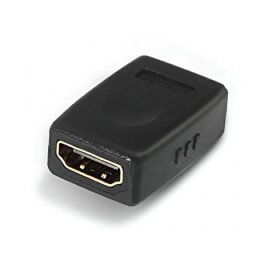 Adaptador HDMI Nanocable Hembra-Hembra Oro 24K 10,2Gbps WQXGA 120Hz Negro