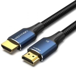 Cable HDMI Vention ALGLI 2.1 8K 3m Azul chapado en oro triple protección