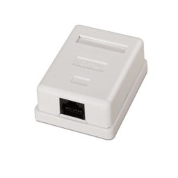 Roseta de superficie AISENS A138-0296 Cat.5e 1 toma RJ45 UTP Blanco