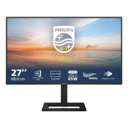 Monitor Philips 1000 Series 27E1N1300AE/00 27" 1080p 100Hz IPS USB-C Altura Ajustable Altavoces