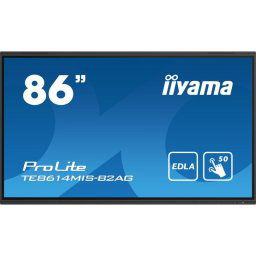 Pantalla interactiva iiyama PROLITE TE8614MIS-B2AG 86″ 4K 50 puntos táctiles Android 13 WiFi