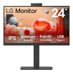 Monitor LG 23.8″ 1080p 100Hz IPS USB-C HDMI Altavoces Webcam Micrófono Ajuste Altura Flicker Free