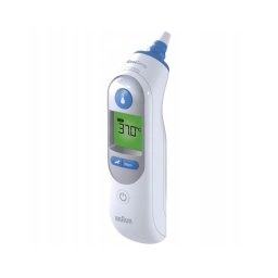 Termómetro Braun ThermoScan 7 Blanco Sonda Ángulo Ancho Precalentada Luz Nocturna