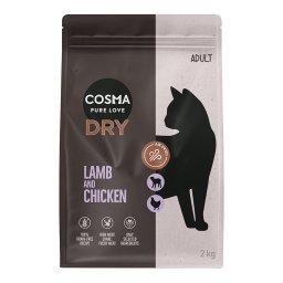 Cosma Air-Dried cordero y pollo pienso para gatos - 2 x 2 kg