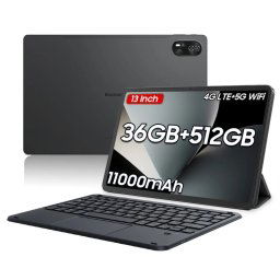 Blackview Mega 8 4G 13" FHD+ IPS 12GB/512GB Android 15 Gris + Teclado Bluetooth Inglés