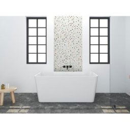 Unique Bañera exenta rectangular - 197 L - 130 x 70 x 55 cm - Blanco - Acrílico - SPICARA