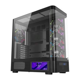 Caja PC XYZ QUANTUM PRO Curva Cristal/Pantalla 6.2"/Soporte GPU 400mm/A-RGB/ATX