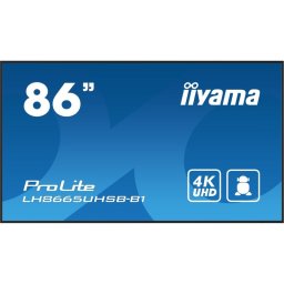 Pantalla iiyama LH8665UHSB-B1 86″ 4K UHD 800 cd/m² Android 11 WiFi 24/7 IPS