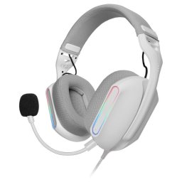 Mars Gaming Mh-pro Auriculares Rgb Flow Sonido Envolvente Almohadillas Air 3d Micrófono Blanco