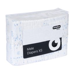 Pañales Basics para perros machos - Talla XS: 20 - 32 cm, 50 unidades