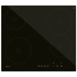 Cecotec Bolero Squad V 4001 Placa Vitrocerámica 4 Fuegos 9 Niveles 6000W 58cm Negro