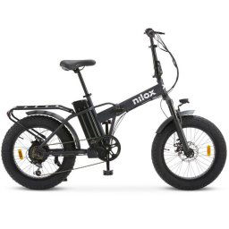 Bicicleta eléctrica Nilox X8 Pro 13Ah 250W plegable cuadro acero 70km autonomía 20" Azul Oscuro