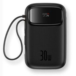 Power Bank Baseus Qpow 2 10000 mAh 30W Negro Power Delivery Quick Charge