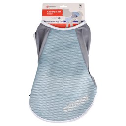 Flamingo chaleco refrescante para perro Frozen, azul / gris - Talla L: aprox. 40 cm de longitud dorsal
