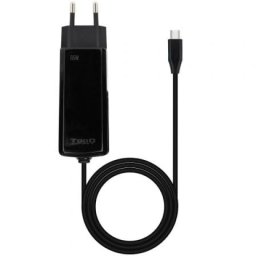 Cargador Portátil TooQ TQLC-USBCGAN65PD-C GaN 65W USB-C 1.8m Negro