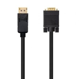 Cable Conversor Nanocable DisplayPort a VGA 1 m Blindado en Oro