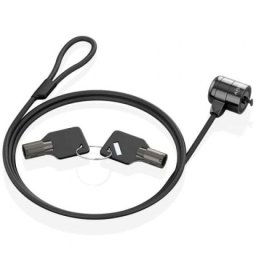 Cable de seguridad AISENS ASLK-D40K04-BK 1.5m acero cerradura con llave Kensington
