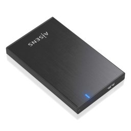 Caja externa 2.5″ SATA AISENS ASE-2527B Aluminio Negro USB 3.0 LED para HDD/SSD