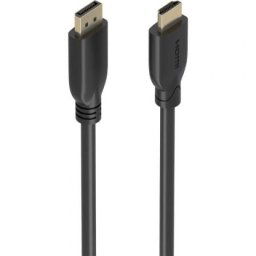 Cable conversor AISENS A125-0920 DisplayPort HDMI 4K 5m negro