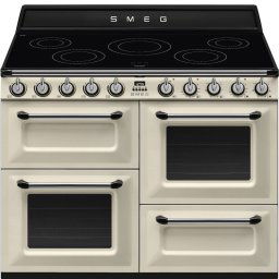 Cocina Smeg TR4110IP2 independiente crema 3 hornos eléctrico inducción 110x60cm