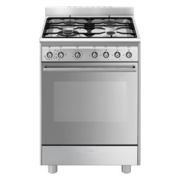 Cocina Smeg SX61GM 4 zonas gas 70L Horno Acero inoxidable Eficiencia A Vapour Clean