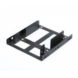 Soporte de montaje Ewent EW7006 para 2 HDD/SSD 2.5″ en Bahía 3.5″ Negro