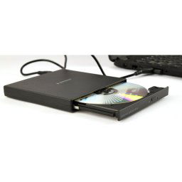 Grabadora DVD Externa Gembird DVD-USB-04 USB 2.0, 24x CD, 8x DVD, Negra