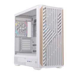 Torre Einarex PULSE P800 RGB Blanco Vidrio Templado Soporte 13 Ventiladores ATX