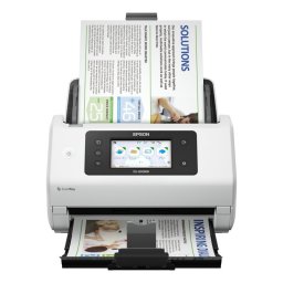 Escáner Epson WorkForce DS-800WN Wi-Fi/Ethernet/USB, Dúplex, ADF 100 hojas, 600x600 DPI