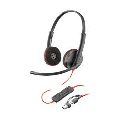 Auriculares Poly con cable USB-C/A Micrófono Flexible y Reducción de Ruido
