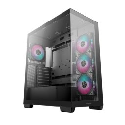 Caja DeepCool CG580 4F Negra ATX Vidrio Templado 4 Ventiladores RGB