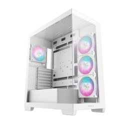 Caja de torre DeepCool CG580 4F ATX RGB Blanca 4 Ventiladores PWM-ARGB Vidrio Templado
