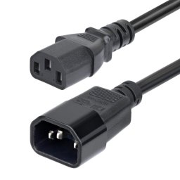 Fuente de Alimentación Cable Extensión C14 a C13 4,5m 15A 250V 14AWG Certificación KEMA-KEUR