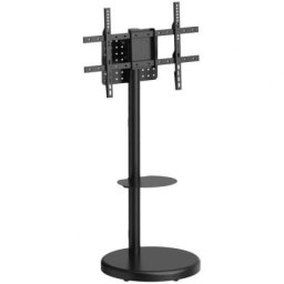 Soporte TV AISENS con ruedas, para 37-86", acero, ajuste vertical y bandeja DVD