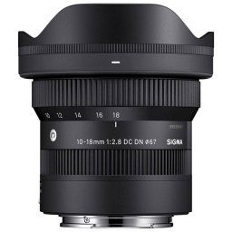 Objetivo Sigma 13/10 Fujifilm X APS-C 2.8-22 67mm Parasol Extraíble Negro