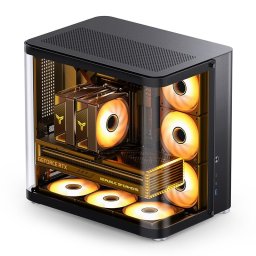 Torre PC Jonsbo TK-2 2.0 Negro, Acero/Vidrio templado, ATX/ITX/Mini-ATX, 16,5cm