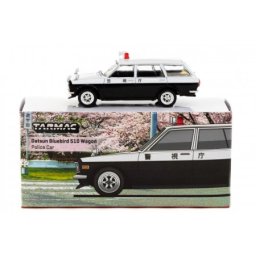 DATSUN Bluebird 510 Wagon Japan Police Car - Tarmac Works Escala 1:64 (T64G-026-PC)