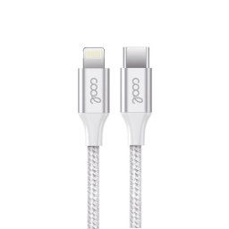 Cool Cable USB Nylon Tipo-C a Lightning 1.2m Blanco