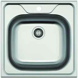 CATA Fregadero sobre encimera CS-1 X /A NEW. 02625038. Una cubeta. Inoxidable. acabado acero. Para mueble de 45 cm. Medidas 48