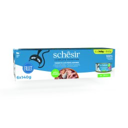 Schesir Complete Nutrition Filete en gelatina 6 x 140 g - Atún con sardinas