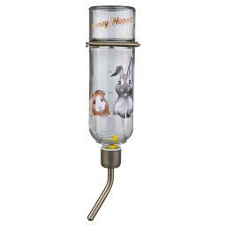 Bebedero de vidrio Trixie Honey & Hopper para roedores - 500 ml