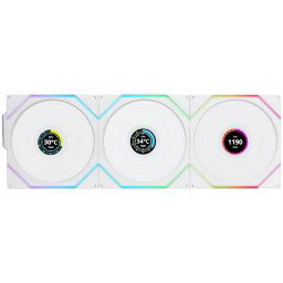 Lian Li UNI FAN TL 120 Wireless LCD Pack Triple Ventilador Suplementario 120mm Blanco