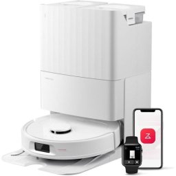 Robot Aspirador Roborock QV 35S succión 10 000 Pa, mopa giratoria elevada, base multifunción