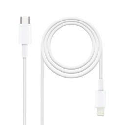 Cable Lightning Nanocable 10.10.0600 50cm USB-C Blanco RoHS Compatible Apple