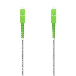 Cable de fibra óptica AISENS A152-0500 SC/APC-SC/APC 20m OS2 G.657A2 Simplex LSZH Blanco