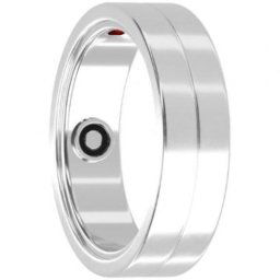 Anillo inteligente Maxcom MR100 Plata Ø18.2mm Notificaciones Salud IP68 5 días batería